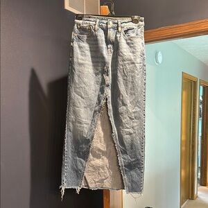 American Eagle Denim Maxi Skirt